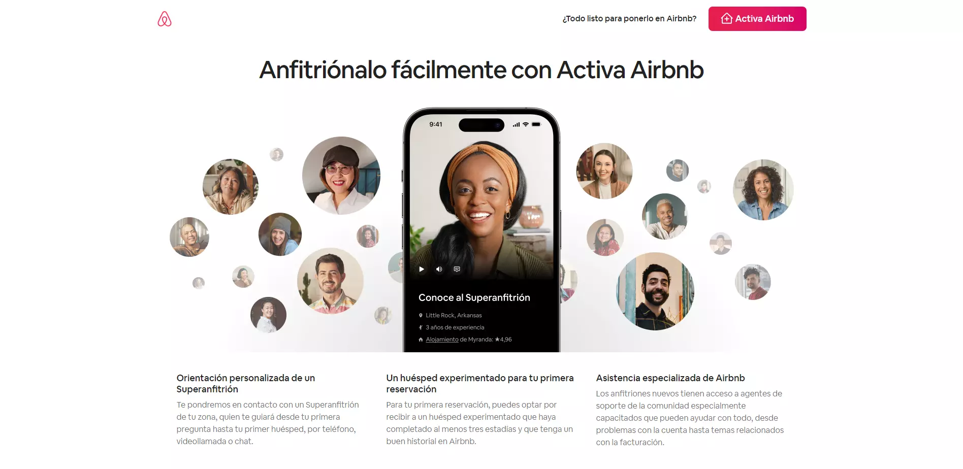 sitio web de airbnb